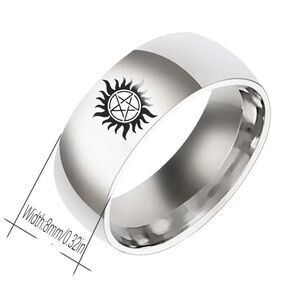 Silver Sunshine Wedding anniversary Band Ring Men size 11 NIP